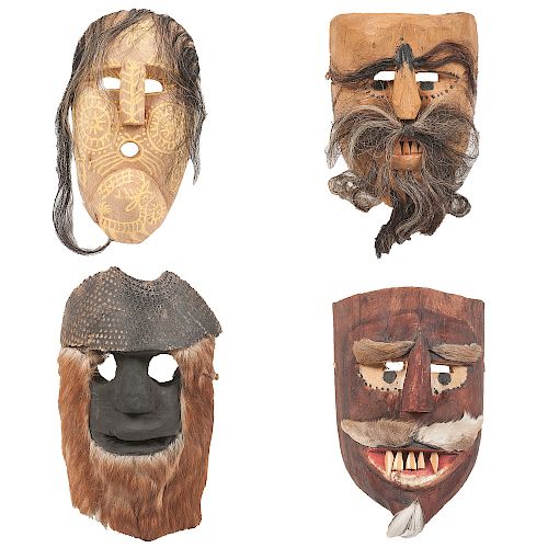 Mexican Wooden Figural Masks,  Deaccessioned from the Children's Museum of Indianapolis