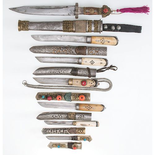 Lot of Seven Sino-Tibetan Weapons