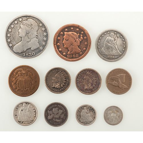 Assorted United States Coins, Lot of Eleven