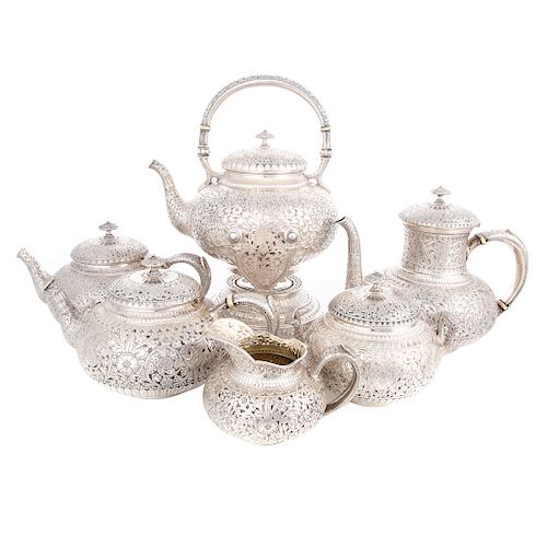 Whiting sterling 6-piece coffee & tea service