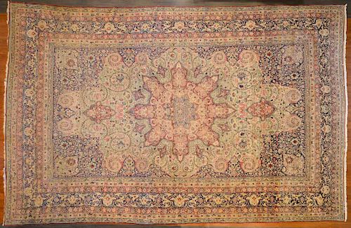 Antique Lavar Kerman carpet, approx. 12.5 x 19.5