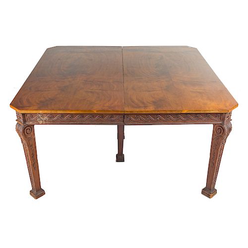 George II style mahogany dining/banquet table