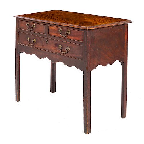 George III mahogany dressing table