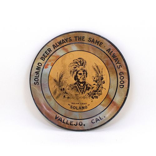 Solano Indian Chief Vallejo Tip Tray