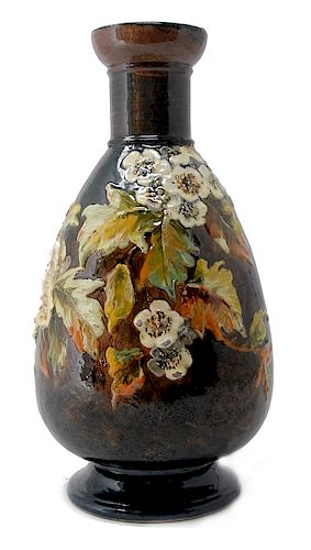 Doulton Lambeth Impasto Mottled Vase