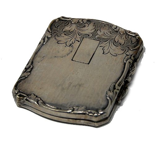 Chased Silver Ladies Compact