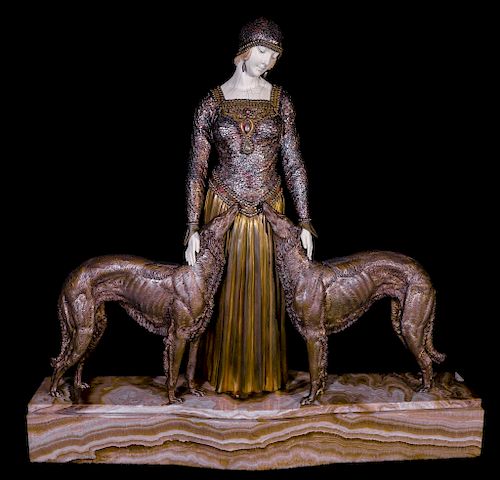 Demetre Chiparus Amis Detoujours Bronze Art Nouveau