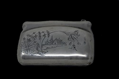 Russian Sterling Silver Purse Moscow