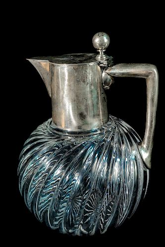 800 Silver And Glass Decanter