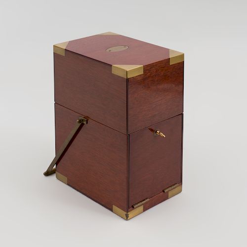 Asprey Brass-Mounted Mahogany Portable Drinks Cabinet