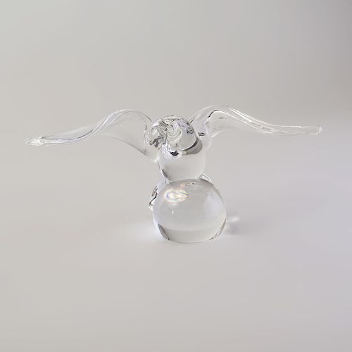 Steuben Glass Model of an Eagle