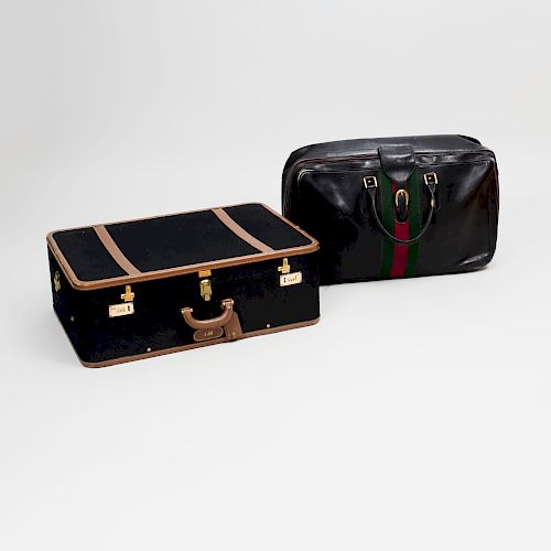 Gucci Leather Suitcase and a T. Anthony Suitcase