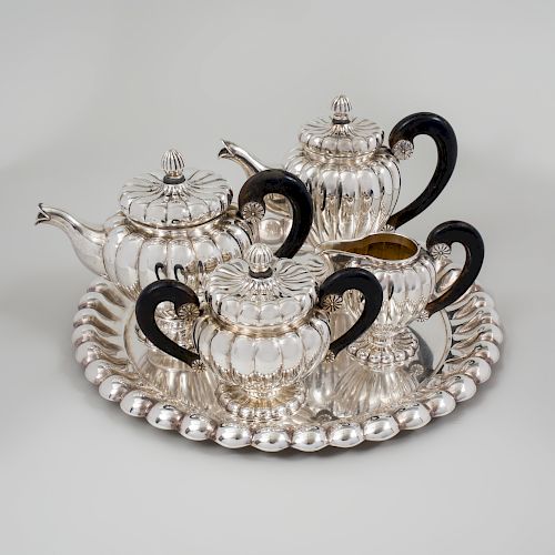 Continental Silver Four Piece Tea and Coffee Service