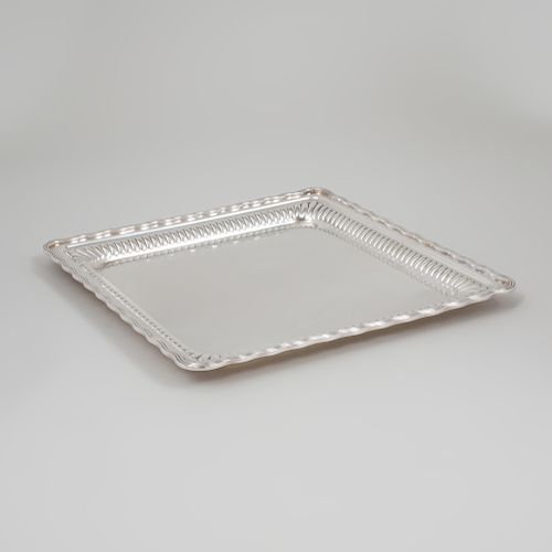 Tiffany & Co. Silver Plate Square Tray