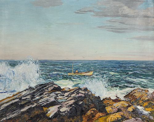 Edward Willis Redfield (1869-1965) "The Lobsterman", 1937