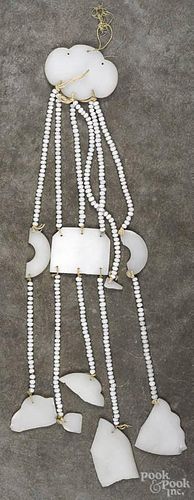 Chinese jade pendant necklace.