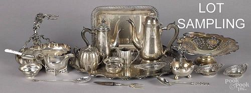 Assorted silver plated tablewares, 19th/20th c.
