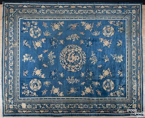 Chinese carpet, early 20th c., 11'6 1/2'' x 14'3''.