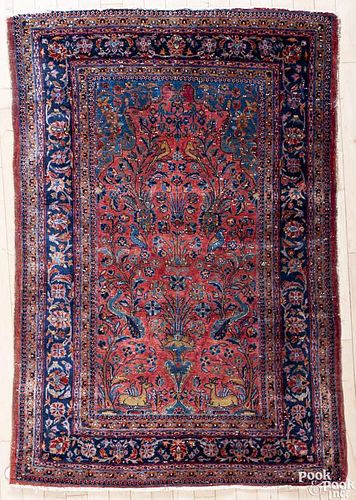 Kashan carpet, ca. 1920, 5' x 3'4''.