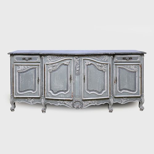 French Louis XV Style Painted Wood Enfilade