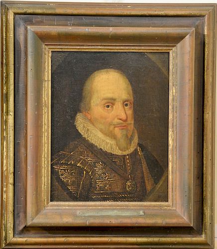 Maurits van Nassau Prins van Oranje (1567-1625), 
oil on panel, 
17th/18th century, 
unsigned, 
9 1/2" x 7 1/2"