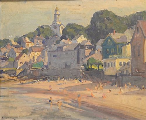Emile Albert Gruppe (1896-1978), 
oil on canvas, 
Rockport Beach Scene, 
signed lower left: Emile A. Gruppe, 
20" x 24"