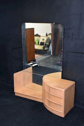Heywood Wakefield Kohinoor Vanity Dresser W/ Mirror