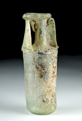 Roman Glass Double-Handled Bottle