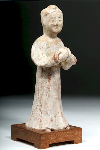 Chinese Han Dynasty Pottery Attendant