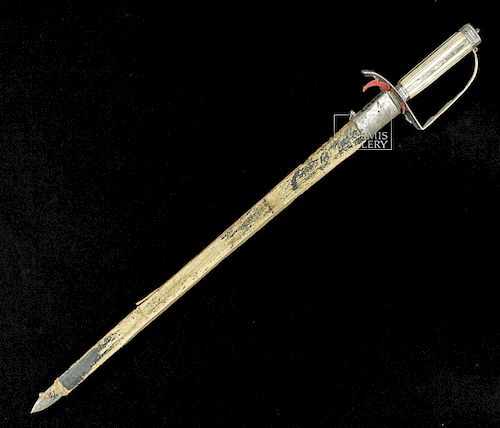 Mid-19th C. German Steel Short Sword w/ Ivory Handle