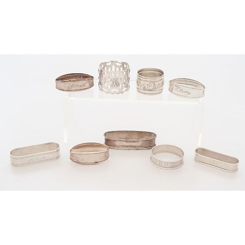 Sterling and .800 Silver Napkin Holders