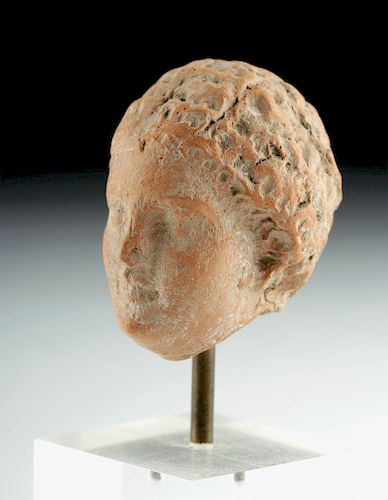 Lovely Greek Hellenistic Terracotta Votive Head