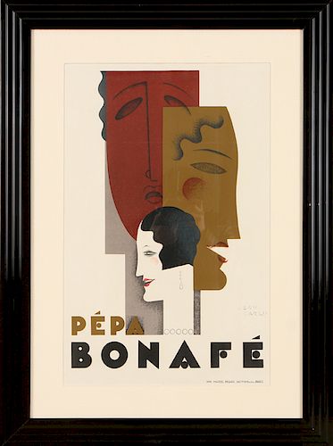 JEAN CARLU "PEPA BONAFE" LITHOGRAPH CIRCA 1928