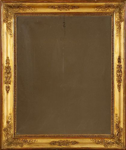 LATE 19TH CENT. FRENCH GILT WOOD MIRROR