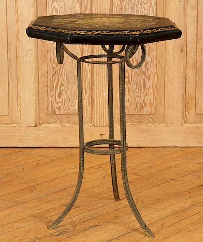 19TH C. AESTHETIC MOVEMENT TABLE OCTAGONAL TOP