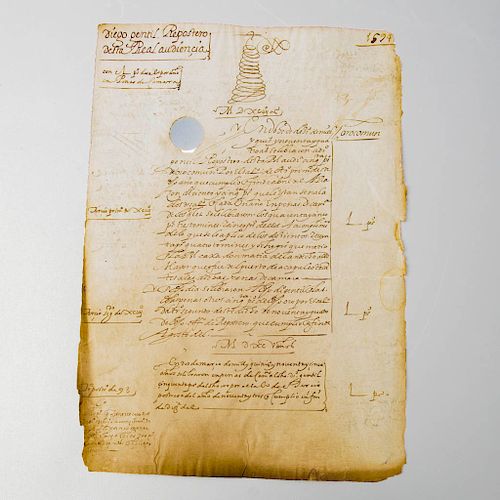Libramientos de Penas de Cámara de 50 Pesos de Oro Común por Año Imputadas a Diego Gentil, Repostero de la Real Audiencia. 1596.
