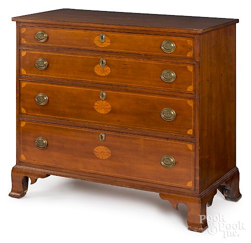 Connecticut Federal cherry chest of drawers