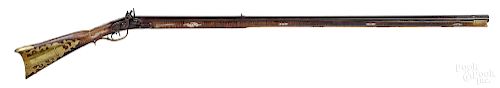 Pennsylvania or Ohio full stock flintlock long rifle
