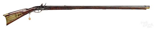 Frederick Sell full stock flintlock long rifle