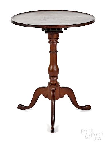 Queen Anne mahogany candlestand
