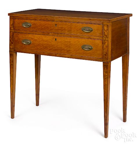 New England Federal cherry serving table
