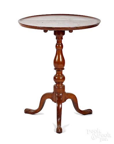 New England Queen Anne cherry candlestand