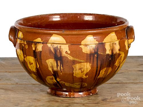Large redware bowl