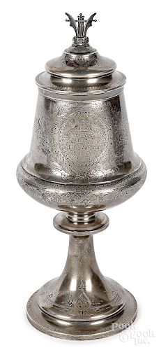 Sterling silver presentation urn