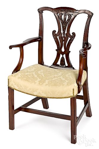 George III mahogany armchair