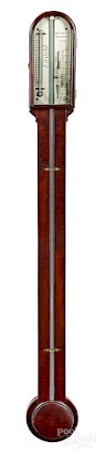 Philadelphia mahogany stick barometer