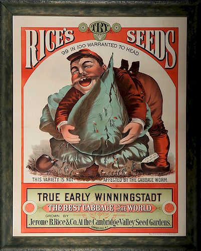 Rice's Seeds Advertising Sign