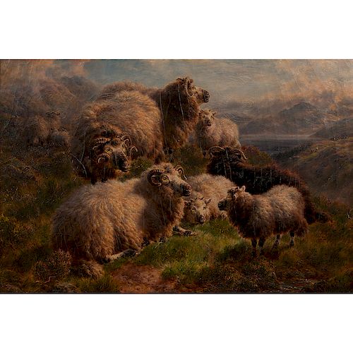 William Watson (Scottish, 1831-1921) Oil on Canvas