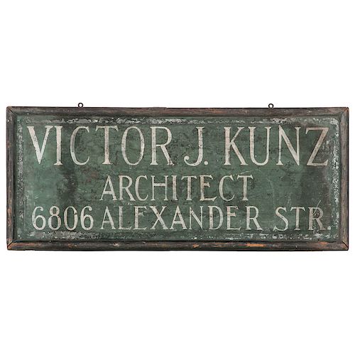 St. Louis Architects's Trade Sign