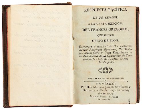 Miscelánea de Impresos Relativos, a Napoleón y Fernando VII. 5 printings in one volume. 1785-1809.